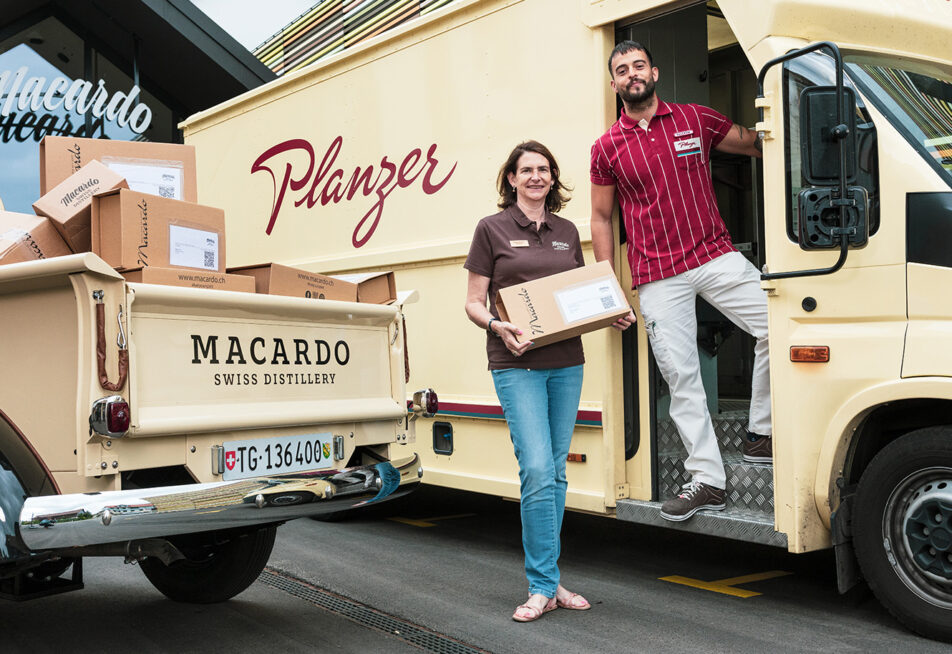 Planzer Service mit Macardo Swiss Distillery